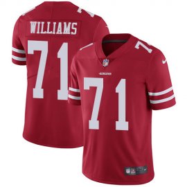 San Francisco 49ers #71 Trent Williams Red Team Color Mens Stitched NFL Vapor Untouchable Limited Jersey