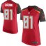 Nike Tampa Bay Buccaneers #81 Antonio Brown Red Team Color Womens Stitched NFL New Elite Jersey
