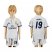 Real Madrid #19 Modric White Home Kid Soccer Club Jersey