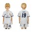 Real Madrid #19 Modric White Home Kid Soccer Club Jersey