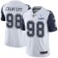 Nike Dallas Cowboys #98 Tyrone Crawford White Mens Stitched With Established In 1960 Patch NFL Limited Rush Jersey