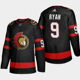 Ottawa Senators #9 Bobby Ryan Mens Adidas 2020-21 Authentic Player Home Stitched NHL Jersey Black
