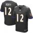 Nike Baltimore Ravens #12 Jaleel Scott Black Alternate Mens Stitched NFL New Elite Jersey