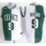 Boston Celtics 9 Rajon Rondo White Green Split Swingman NBA Jerseys Cheap