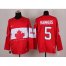 Olympic 2014 CA. #5 Dan Hamhuis Red Stitched NHL Jersey