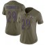 Nike Baltimore Ravens #29 Earl Thomas III Olive Womens Stitched NFL Limited 2017 Salute to Service Jersey