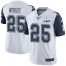 Nike Dallas Cowboys #25 Xavier Woods White Mens Stitched With Established In 1960 Patch NFL Limited Rush Jersey