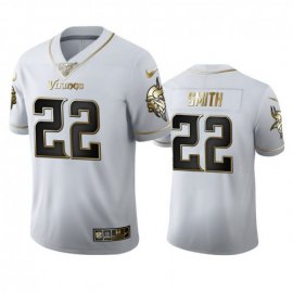 Minnesota Minnesota Vikings #22 Harrison Smith Mens Nike White Golden Edition Vapor Limited NFL 100 Jersey