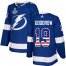 Adidas Tampa Bay Lightning #19 Barclay Goodrow Blue Home Authentic USA Flag 2020 Stanley Cup Champions Stitched NHL Jersey