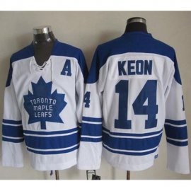 Toronto Maple Leafs #14 Dave Keon White CCM Throwback Third Stitched NHL Jersey