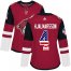 Adidas Arizona Coyotes #4 Niklas Hjalmarsson Maroon Home Authentic USA Flag Womens Stitched NHL Jersey
