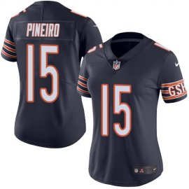 Nike Chicago Bears #15 Eddy Pineiro Navy Blue Team Color Womens Stitched NFL Vapor Untouchable Limited Jersey