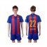Barcelona #22 Dani Alves Home With Blue Shorts Soccer Club Jersey