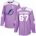 Adidas Tampa Bay Lightning #67 Mitchell Stephens Purple Authentic Fights Cancer Youth Stitched NHL Jersey