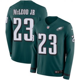 Nike Philadelphia Eagles #23 Rodney McLeod Jr Midnight Green Team Color Mens Stitched NFL Limited Therma Long Sleeve Jersey