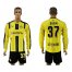 Dortmund #37 Durm Home Long Sleeves Soccer Club Jersey