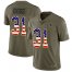 Nike Dallas Cowboys #31 Trevon Diggs Olive/USA Flag Mens Stitched NFL Limited 2017 Salute To Service Jersey