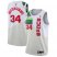 Nike Milwaukee Bucks #34 Giannis Antetokounmpo Youth 2021 NBA Finals Champions Swingman Earned Edition Jersey White Youth