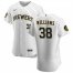Milwaukee Brewers #38 Devin Williams Mens Nike White Home 2020 Authentic Player MLB Jersey