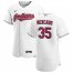 Cleveland Indians #35 Oscar Mercado Mens Nike White Home 2020 Authentic Team MLB Jersey