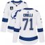 Adidas Tampa Bay Lightning #71 Anthony Cirelli White 2022 Stanley Cup Final Patch Womens Road Authentic NHL Stanley Cup Final Patch Jersey Womens
