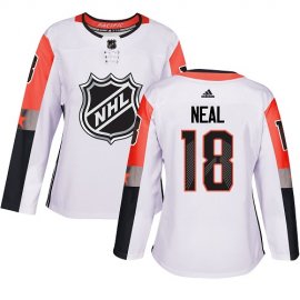 Adidas Vegas Golden Knights #18 James Neal White 2018 All-Star Pacific Division Authentic Womens Stitched NHL Jersey