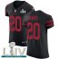 Nike San Francisco 49ers #20 Jimmie Ward Black Super Bowl LIV 2020 Alternate Mens Stitched NFL Vapor Untouchable Elite Jersey