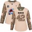Adidas Colorado Avalanche #42 Josh Manson Camo Womens 2022 Stanley Cup Final Patch Authentic Veterans Day Stitched NHL Jersey Womens