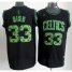 Boston Celtics 33# Larry Bird Black Revolution 30 Swingman NBA Jerseys Camo Number Cheap