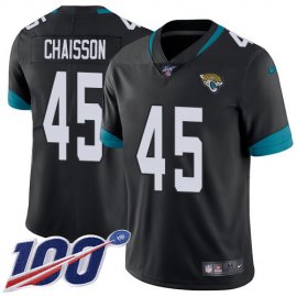 Nike Jacksonville Jaguars #45 KLavon Chaisson Black Team Color Youth Stitched NFL 100th Season Vapor Untouchable Limited Jersey