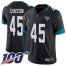 Nike Jacksonville Jaguars #45 KLavon Chaisson Black Team Color Youth Stitched NFL 100th Season Vapor Untouchable Limited Jersey