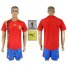 Spain Blank Home Soccer Country Jersey