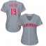 Cincinnati Reds #19 Joey Votto Grey Road Womens Stitched MLB Jersey
