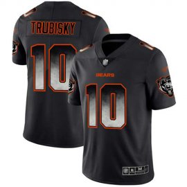 Nike Chicago Bears #10 Mitchell Trubisky Black Mens Stitched NFL Vapor Untouchable Limited Smoke Fashion Jersey