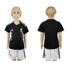 Argentina Blank Away Kid Soccer Country Jersey