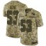 Nike New England Patriots #53 Josh Uche Camo Mens Stitched NFL Limited 2018 Salute To Service Jersey