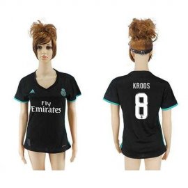 Womens Real Madrid #8 Kroos Away Soccer Club Jersey
