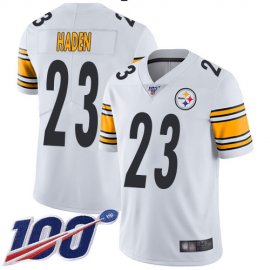 Nike Pittsburgh Steelers #23 Joe Haden White Mens Stitched NFL 100th Season Vapor Limited Jersey