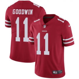Nike San Francisco 49ers #11 Marquise Goodwin Red Team Color Mens Stitched NFL Vapor Untouchable Limited Jersey