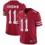 Nike San Francisco 49ers #11 Marquise Goodwin Red Team Color Mens Stitched NFL Vapor Untouchable Limited Jersey