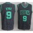 Boston Celtics 9 Rajon Rondo Black Leopard Grain NBA Jersey Cheap
