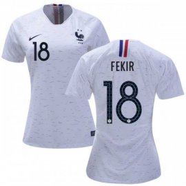 Womens France #18 Fekir Away Soccer Country Jersey