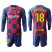 Barcelona #18 Jordi Alba Home Long Sleeves Soccer Club Jersey