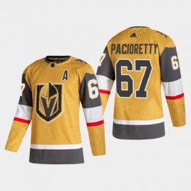 Vegas Golden Knights #67 Max Pacioretty Mens Adidas 2020-21 Authentic Player Alternate Stitched NHL Jersey Gold