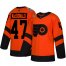 Adidas Philadelphia Flyers #47 Andrew MacDonald Orange Authentic 2019 Stadium Series Stitched NHL Jersey