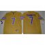 LSU Tigers #7 Leonard Fournette Gridiron Gold Limited Legend Stitched NCAA Jersey