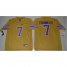 LSU Tigers #7 Leonard Fournette Gridiron Gold Limited Legend Stitched NCAA Jersey