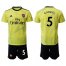 Arsenal #5 Gabriel Yellow Soccer Club Jersey