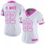 Nike Philadelphia Eagles #92 Reggie White White/Pink Womens Stitched NFL Limited Rush Fashion Jersey
