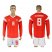 Russia #8 Glushakov Red Home Long Sleeves Soccer Country Jersey